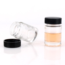 20ml mini size glass medicine packaging bottle glass pill bottle with plastic cap